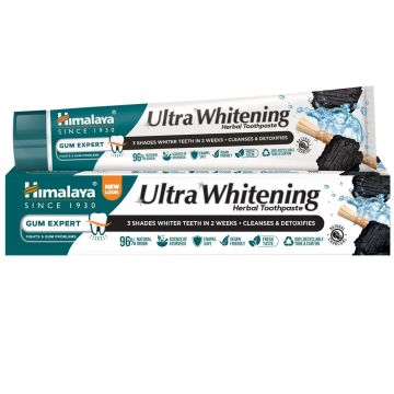Himalaya Ultra Whitening Избелваща паста за зъби с активен въглен x75 мл