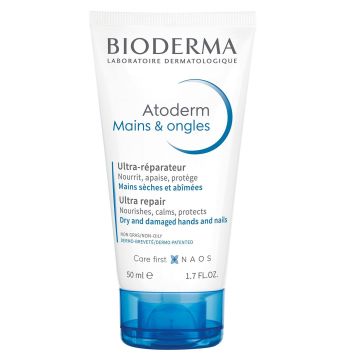 Bioderma Atoderm Възстановяващ и подхранващ крем за ръце и нокти x50 мл