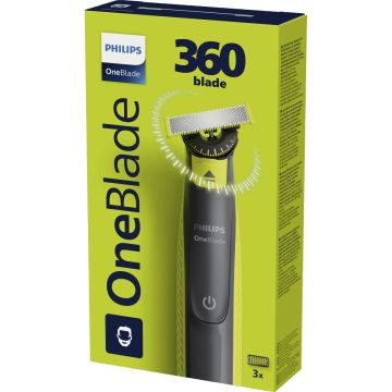 Philips OneBlade Original Уред за бръснене и подстригване на лице + 3 гребена за подстригване QP2724/23