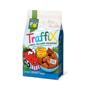 TraffiX Био спелтови бисквити с какао x125 грама