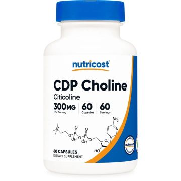 CDP Choline Цитиколин 300 mg х60 капсули Nutricost