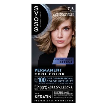 Syoss Profesional Performance Боя за коса, 7-5 Natural Ashy Blond