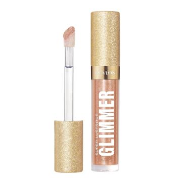 Revlon Super Lustrous Glimmer Гланц за устни с растителен блясък и перли х3,8 мл, цвят 04 Happy Hour