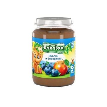 Bebelan Ябълки и боровинки за деца над 5 месеца х190 грама