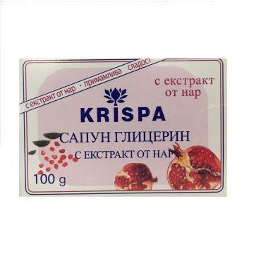 Krispa Сапун Глицерин с екстракт от нар x100 грама