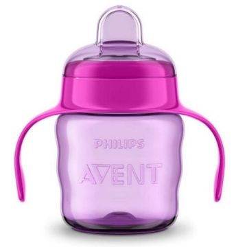 Avent Чаша със силиконов накрайник за деца над 6 месеца x200 мл