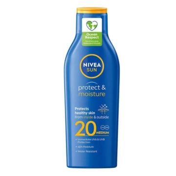 Nivea Sun Protect & Moisture Слънцезащитен хидратиращ лосион за тяло SPF20 х200 мл