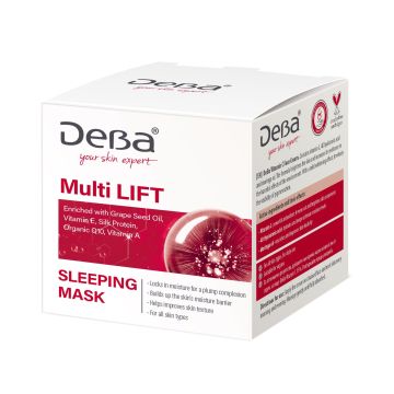 DeBa Multi Lift Интензивна възстановяваща маска за лице с нощно действие x50 мл