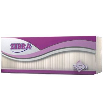 Zebra Бели салфетки x350 броя
