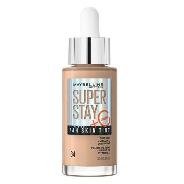 Maybelline Super Stay 24h Skin Tint Тониращ серум за лице с витамин C x30 мл, 34