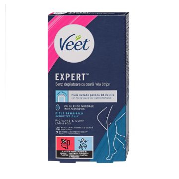 Veet Депилиращи ленти за тяло за чувствителна кожа х20 броя