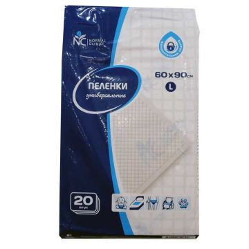 Normal Clinic Абсорбиращи подложки, размер 60x90 х20 броя