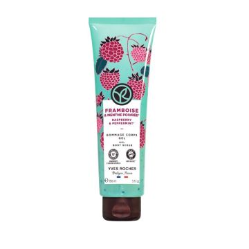 Yves Rocher Raspberry Ексфолиант за тяло с малина и мента х150 мл