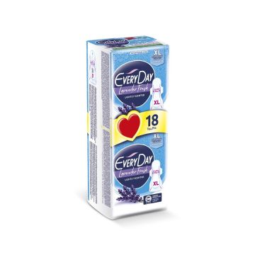Everyday Lavender Fresh Extra Long Дамски превръзки х18 броя