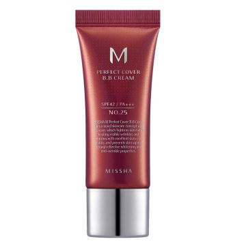 Missha M Perfect Cover SPF42 ББ крем за лице с перфектно покритие x20 мл, 25 Warm Beige