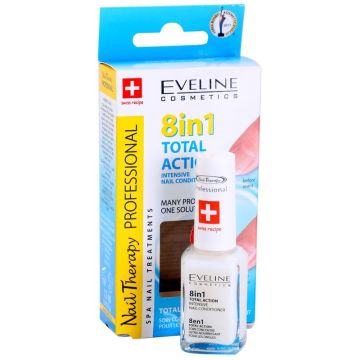Eveline Nail Therapy Professional Total Action 8in1 Заздравяващ балсам за нокти 8в1 х12 мл