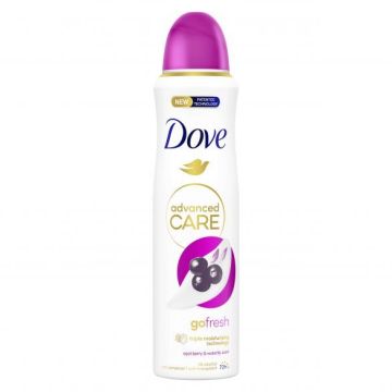 Dove Advanced Care Go Fresh Дезодорант за жени с аромат на акай бери и водна лилия, 72 часа х150 мл