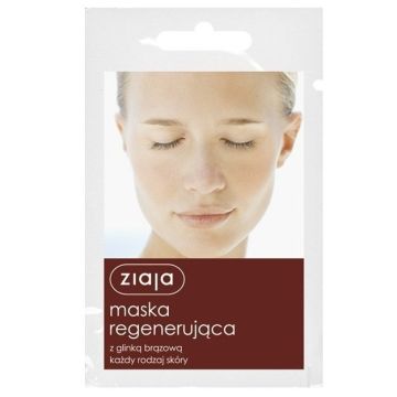 Ziaja Възстановяваща маска за лице с кафява глина х7 мл