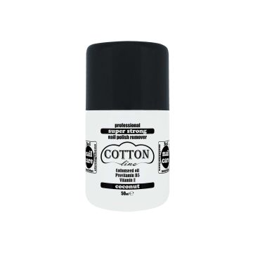 Cotton Line Nail Care  3в1 Професионален супер силен лакочистител Кокос х50мл