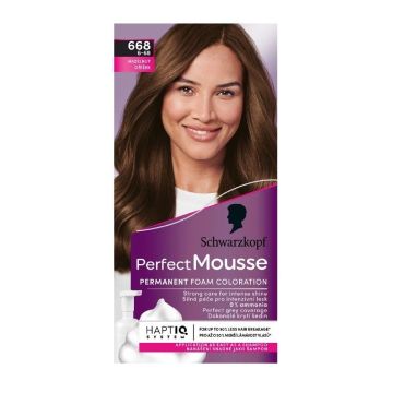 Schwarzkopf Perfect Mousse Трайна мус-боя без амоняк, цвят 668 Hazelnut