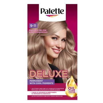 Palette Deluxe Подхранваща трайна крем боя за коса x100 мл, 9-11 Cool Grey Rose
