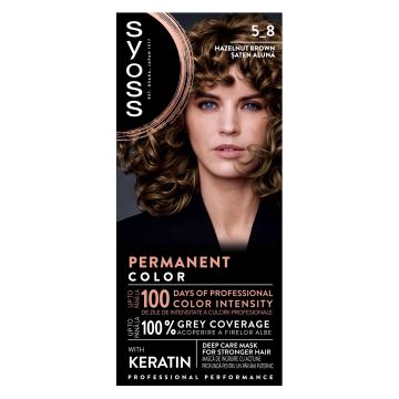 Syoss Profesional Performance Боя за коса 2 в 1 5-8 Hanzelnut Brown