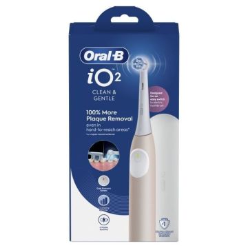Oral-B iO Series 2 Електрическа четка за зъби, цвят Calm Pink