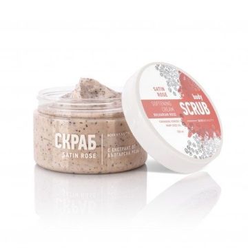Bodi Beauty Satin Rose Скраб за тяло с екстракт от българска роза x330 мл