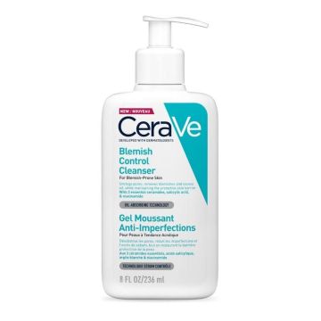 CeraVe Blemish Control Почистващ гел за лице за кожа, склонна към несъвършенства x236 мл