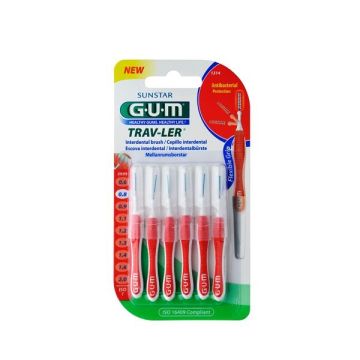 GUM Trav-Ler Интердентални четки за зъби, размер 0,8мм х6 бр