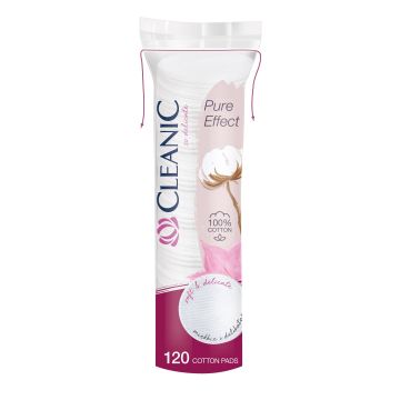 Cleanic Pure Почистващи тампони за грим х120 броя