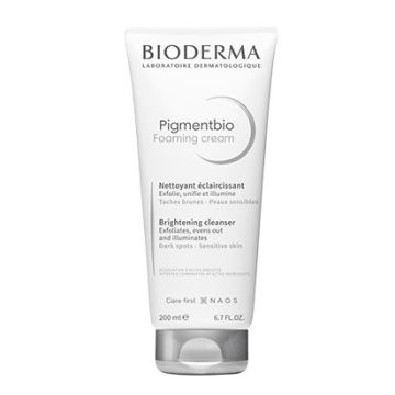 Bioderma Pigmentbio Ексфолиращ почистващ крем за изсветляване на тъмни петна за чувствителна кожа х200 мл