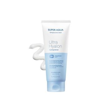 Missha Super Aqua Ultra Hyalron Почистваща пяна за лице x200 мл