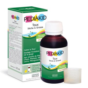 Сироп за деца при суха и влажна кашлица х125 мл Pediakid