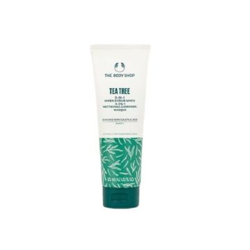 The Body Shop Tea Tree 3в1 Скраб-маска за лице за проблемна кожа с чаено дърво х125 мл