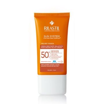 Rilastil Sun System Velvet Cream Крем флуид за лице с много висока защита SPF50+ x50 мл