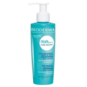 Bioderma ABCDerm Нежно масажно олио за бебета и деца x200 мл