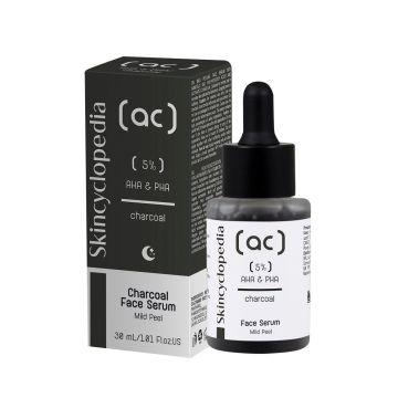 Skincyclopedia AC Нежен пилинг серум за лице с активен въглен х30 мл