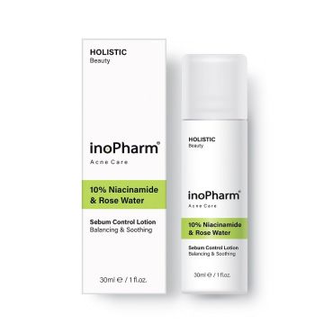InoPharm Acne Care Лосион за контрол на себума с 10% ниацинамид и розова вода x30 мл
