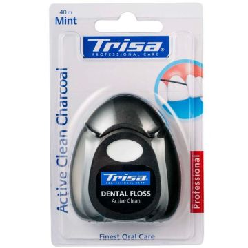 Trisa Active Clean Charcoal Конец за зъби x40 метра