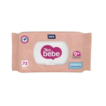 Teo Bebe Бебешки мокри кърпички с екстракт от бадем х72 броя