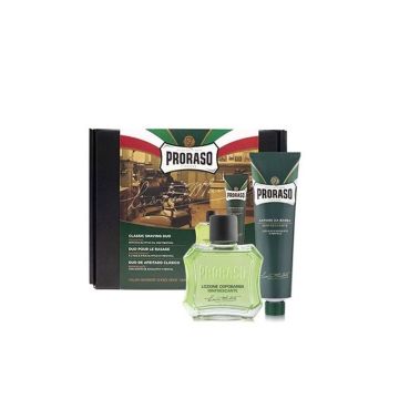 Proraso Green Classic Duo Комплект за бръснене за мъже Крем  и Лосион