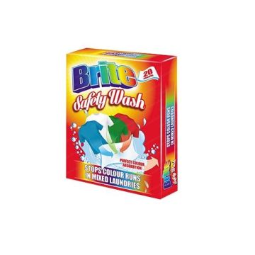 Brite Safety Wash Кърпички за сигурно пране с антистатична формула x20 броя