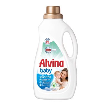 Alvina Baby Sensitive Течен препарат за дрехи с алое вера х900 мл, 20 пранета