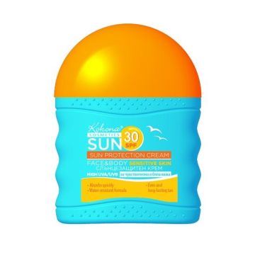 Kokona Sun Слънцезащитен крем за тяло за хора с чувствителна и много светла кожа SPF30 х75 мл