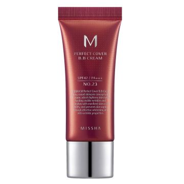 Missha M Perfect Cover SPF42 ББ крем за лице с перфектно покритие x20 мл, 23 Natural Biege