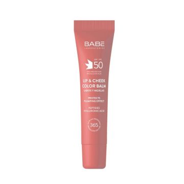 Babe Балсам за устни и скули SPF50 х20 мл, розов