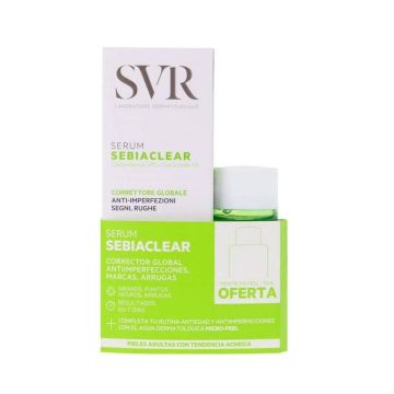 SVR Sebiaclear Комплект за лице за мазна кожа Серум и Микропилинг