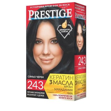 Престиж Устойчива крем боя за коса 243 Синьо Черен