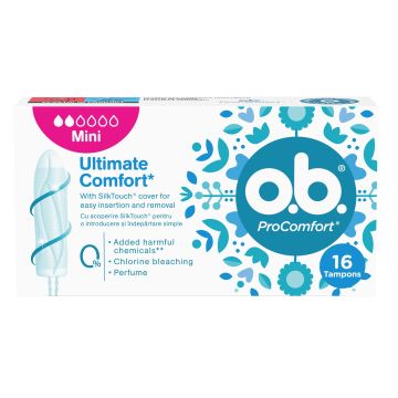 O.B. ProComfort Mini Дамски тампони х16 броя